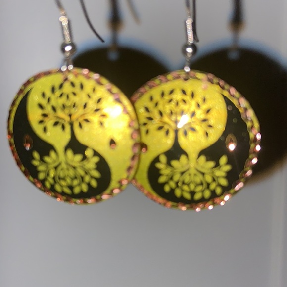 Handmade Turkish Copper Earrings - Picture 4 of 4